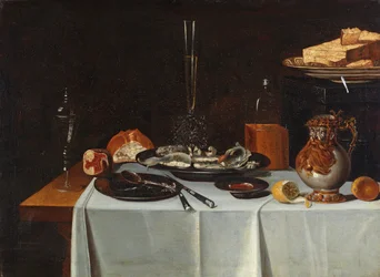 Bankett mit Hering und Prunkgefäßen